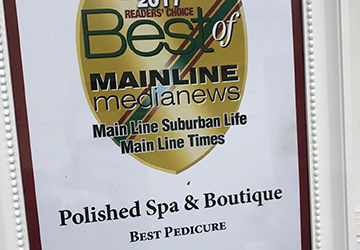 Polished Spa & Boutique – Best Pedicure – 2017 Main Line Life