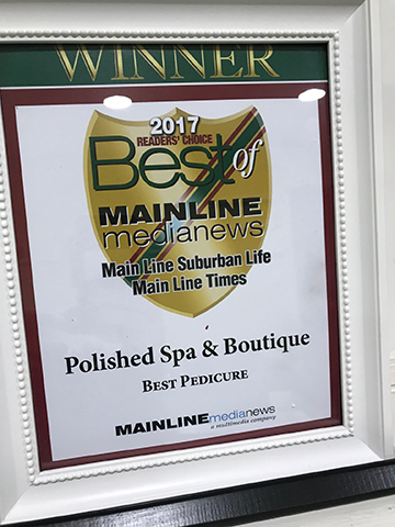 Polished Spa & Boutique – Best Pedicure – 2017 Main Line Life